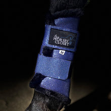 Charger l'image dans la galerie, Guêtres de dressage Paillettes Bleu De France