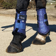 Charger l'image dans la galerie, Guêtres de dressage Paillettes Bleu De France