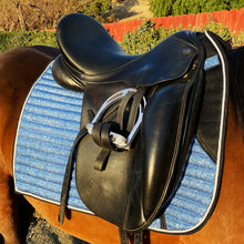 Charger l'image dans la galerie, Tapis Paillettes Dressage Bleu Ciel Azur