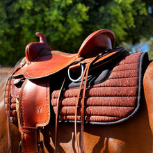 Charger l&#39;image dans la galerie, Tapis Western Endurance Randonnée Paillettes Marron Cuivre
