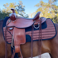 Charger l&#39;image dans la galerie, Tapis Western Endurance Randonnée Paillettes Marron Cuivre
