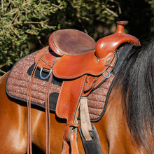 Charger l&#39;image dans la galerie, Tapis Western Endurance Randonnée Paillettes Marron Cuivre
