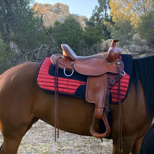 Charger l&#39;image dans la galerie, Tapis Western Endurance Randonnée Paillettes Rouge
