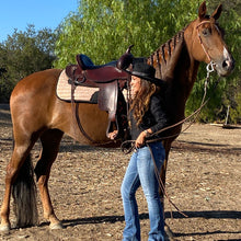 Charger l&#39;image dans la galerie, Tapis Western Endurance Randonnée Paillettes Rose Gold Doré
