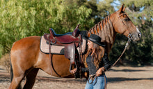 Charger l&#39;image dans la galerie, Tapis Western Endurance Randonnée Paillettes Rose Gold Doré
