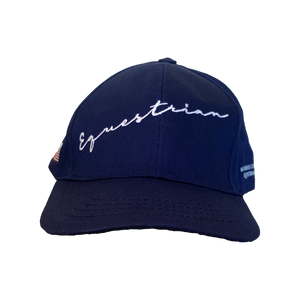 Casquette Equestrian Bleu Marine Unisexe