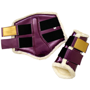 Guêtres de dressage Luxe Prune Violet