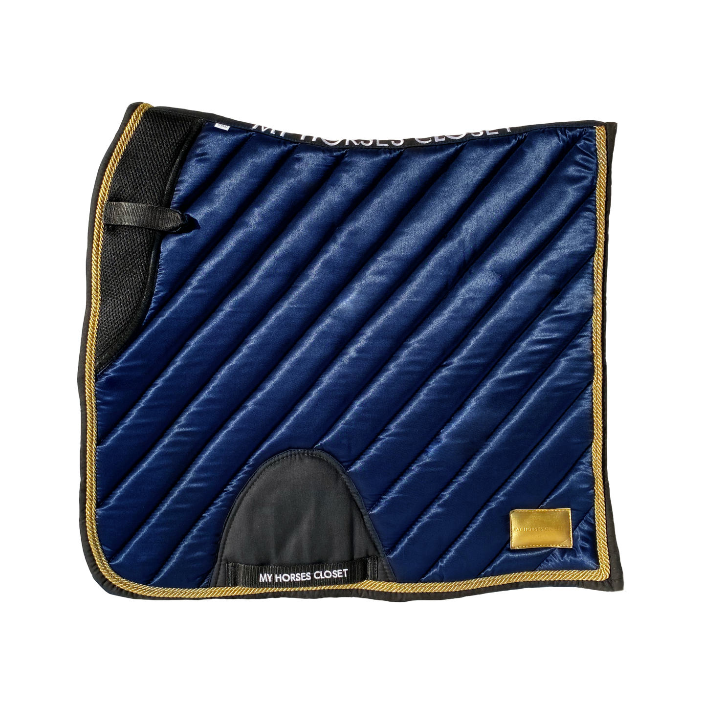 Tapis Satin Luxe Dressage Bleu Nuit