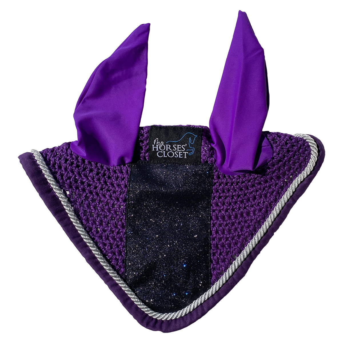 Bonnet anti-mouches Paillettes Prune Violet