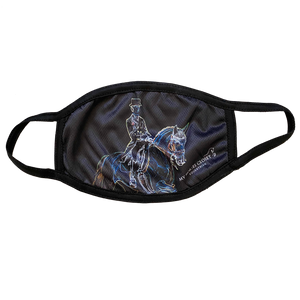Masque en tissus lavable motif Dressage