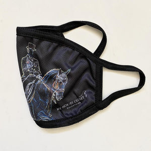 Masque en tissus lavable motif Dressage