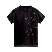 Charger l&#39;image dans la galerie, T-shirt Dressage Noir Unisexe
