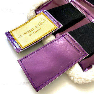 Guêtres de dressage Luxe Prune Violet