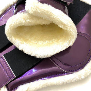 Guêtres de dressage Luxe Prune Violet