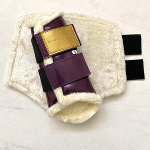 Guêtres de dressage Luxe Prune Violet