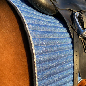 Tapis Paillettes Dressage Bleu Ciel Azur