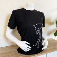 Charger l&#39;image dans la galerie, T-shirt Dressage Noir Unisexe
