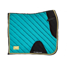 Charger l&#39;image dans la galerie, Tapis Satin Luxe Dressage Emeraude Turquoise
